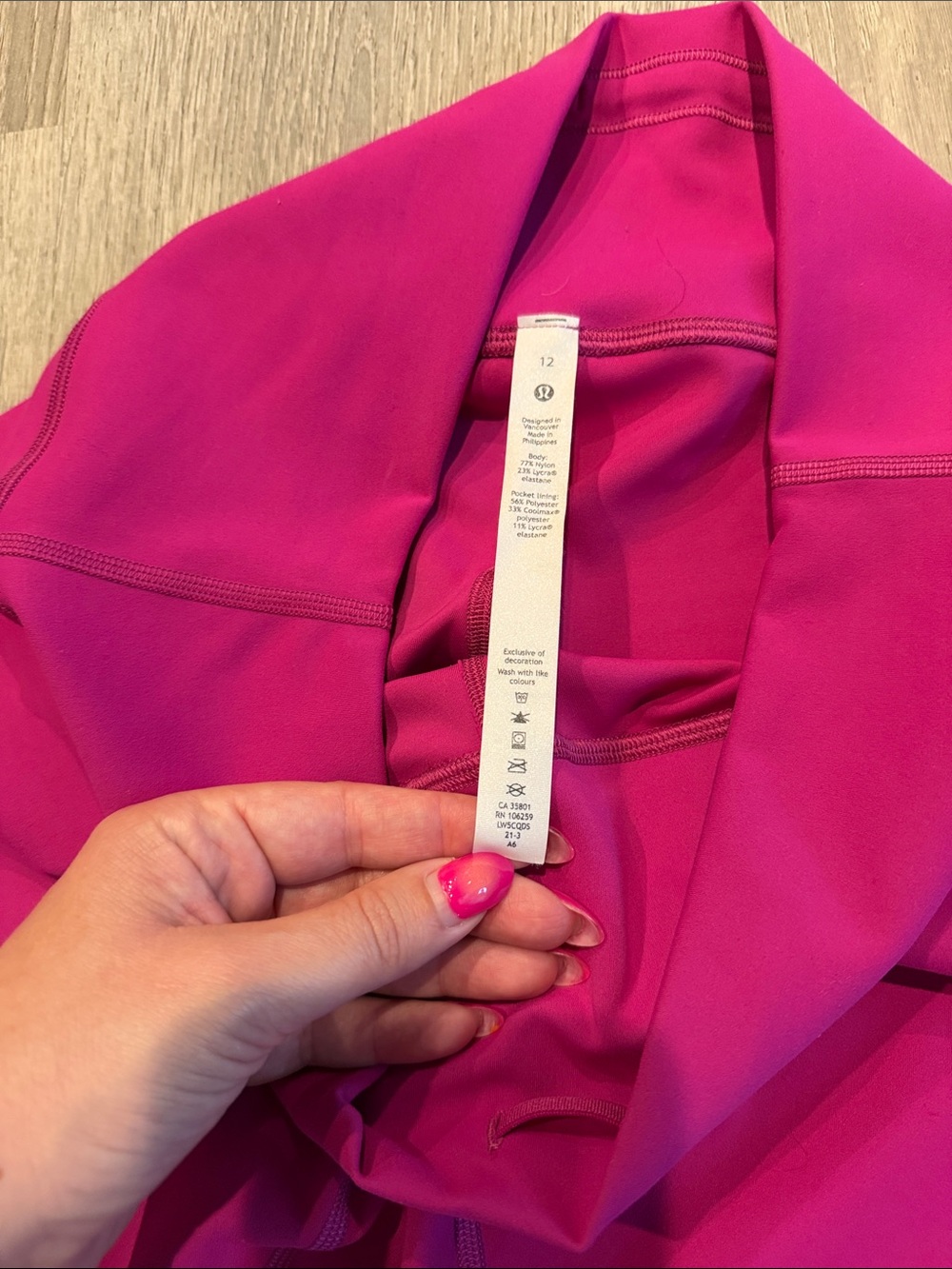 lululemon athletica Bright Magenta High-Rise Leggings - Picture 2 of 3
